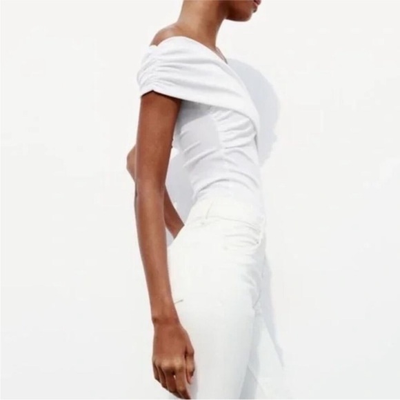 RUCHED WRAP BODYSUIT - Picture 4 of 9